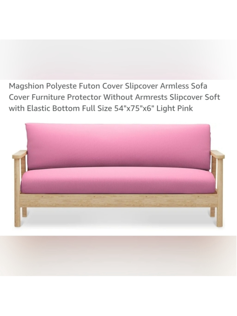 Magshion Pink Full Size Futon Cover NWT